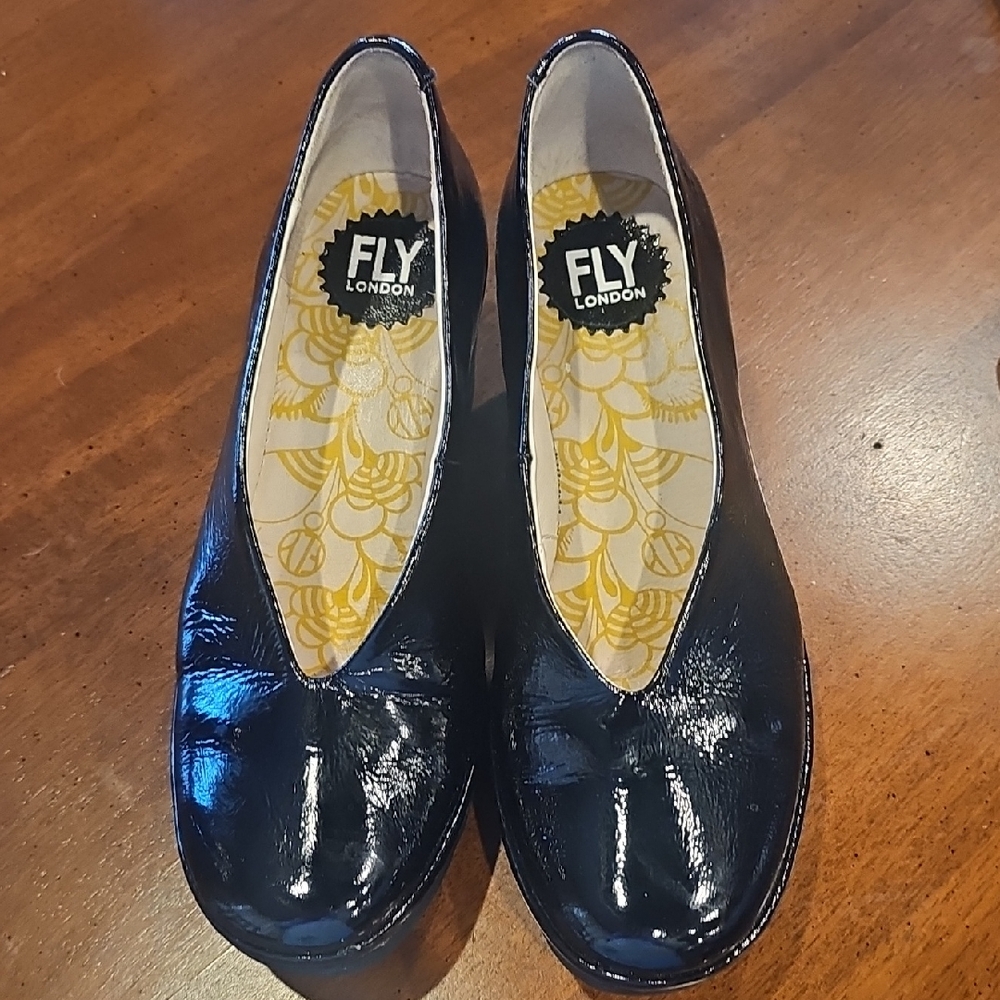 Fly London Patent Leather Wedge